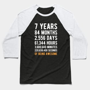 T Years 84 Months Days Hourse Of Being Awesome Baseball T-Shirt